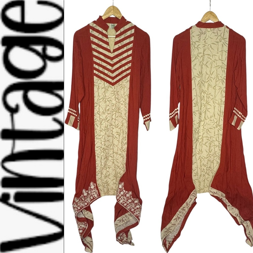 70’s Persian Embroidered Beaded Kaftan Dress